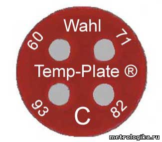Одноразовый термоиндикатор (индикатор температуры) Wahl Mini Round Four-Position